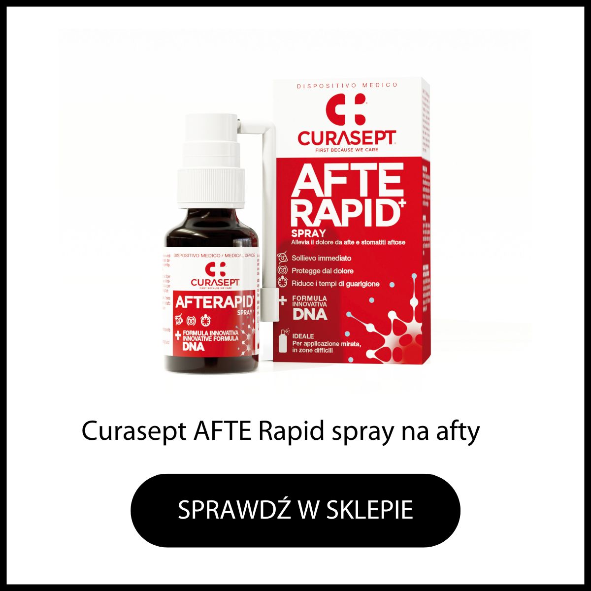 Curasept Afte Rapid spray na bolesne afty