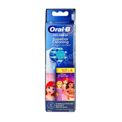 ORAL-B PRO Kids 3+ PRINCESS Końcówki do szczoteczki elektrycznej dla dzieci 4 sztuki