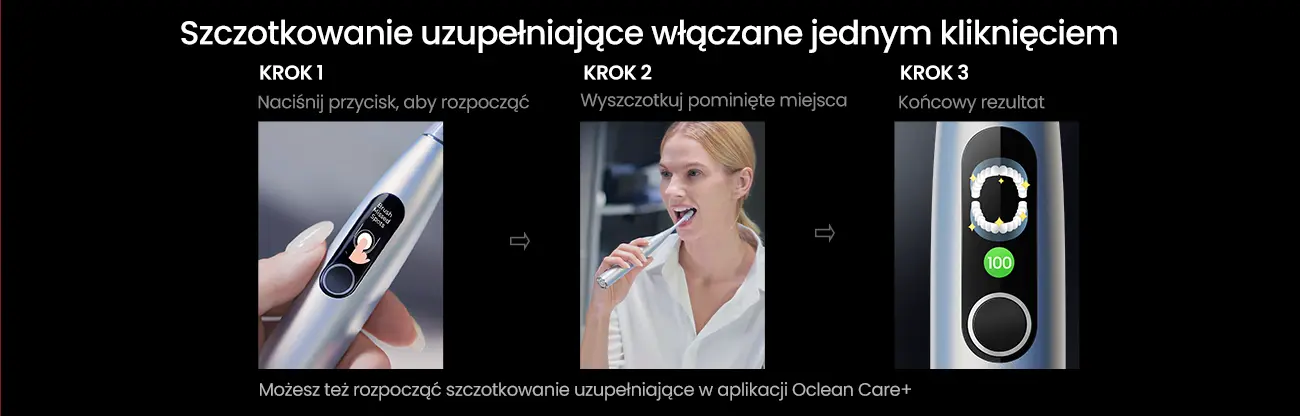 Oclean X Pro Digital szczotkowanie uzupełniajace