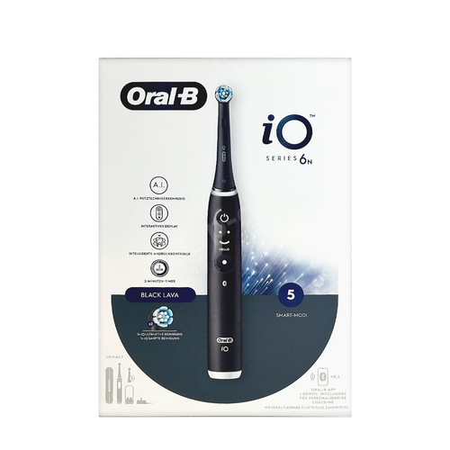 ORAL-B iO 6 Black Lava szczoteczka elektryczna magnetyczna + etui podróżne