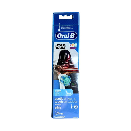 ORAL-B Kids 3+ STAR WARS Końcówki do szczoteczki elektrycznej dla dzieci 2 sztuki