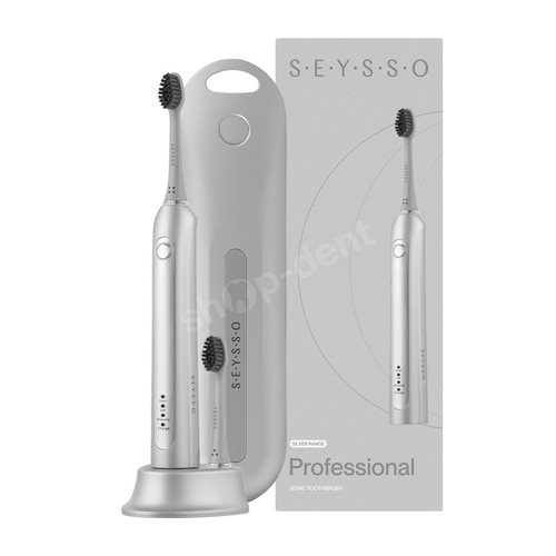 SEYSSO Silver Professional Szczoteczka soniczna z etui i funkcją dezynfekcji końcówek