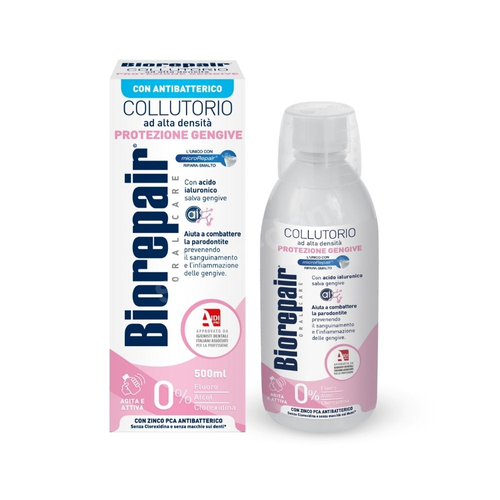 BIOREPAIR Gum Protection Kojący płyn do ochrony delikatnych dziąseł bez fluoru 500 ml