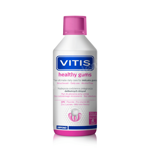 Vitis healthy gums (gingival) Płyn na krwawiące dziąsła z fluorem 500 ml