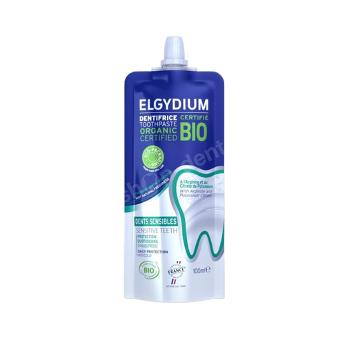 ELGYDIUM BIO Sensitive pasta do zębów wrażliwych z argininą i cytrynianem potasu, doypack 100 ml