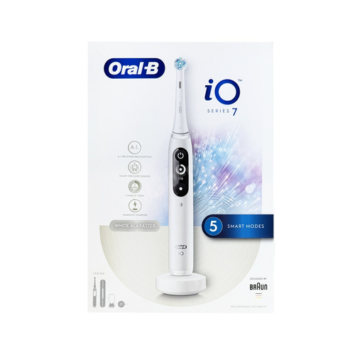 ORAL-B iO 7 White Alabaster szczoteczka elektryczna magnetyczna z etui