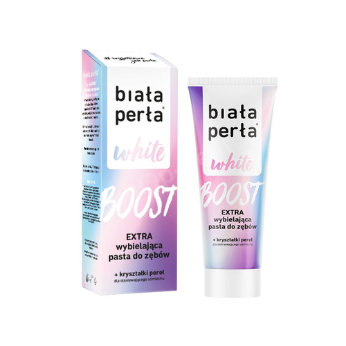 Biała Perła WHITE BOOST EXTRA wybielająca pasta do zębów z kryształkami pereł 75 ml