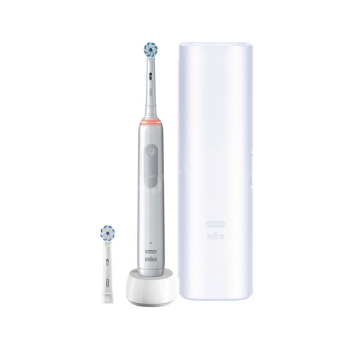 ORAL-B Braun Pro 3 3500 White Sensitive Clean szczoteczka elektryczna z etui i 2 końcówkami