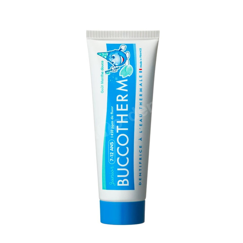 Buccotherm Junior 7-12 lat Naturalna pasta do zębów dla dzieci z fluorem łagodna mięta 50 ml