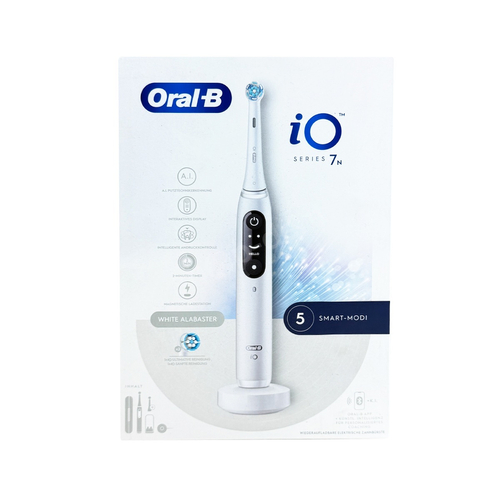 ORAL-B iO 7N White Alabaster szczoteczka elektryczna magnetyczna z etui i 2 końcówki