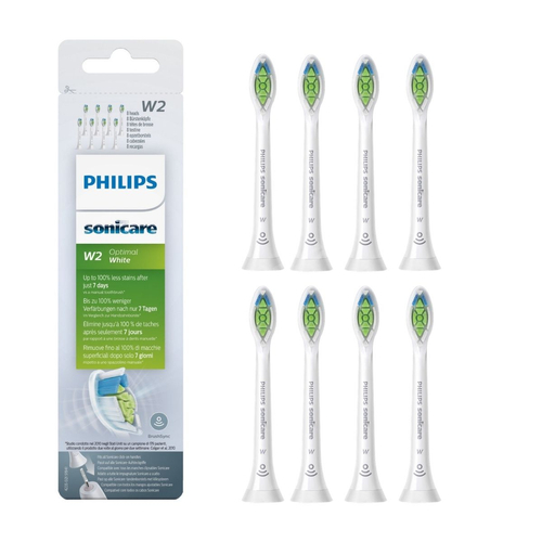 Końcówki PHILIPS Sonicare Optimal White W2 HX6068/12 8 szt. wybielające do szczoteczek sonicznych Philips