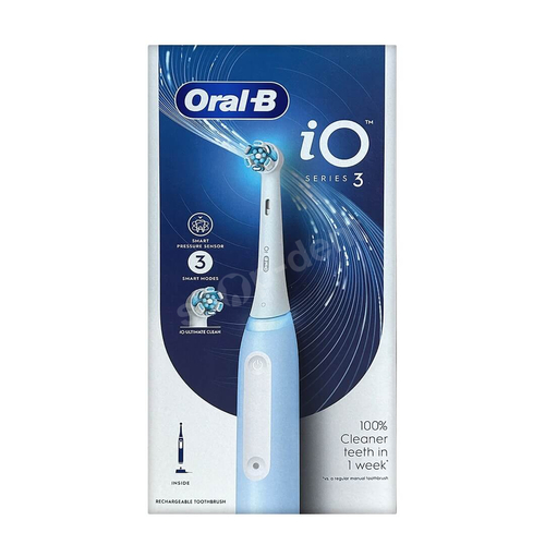 Oral-B iO 3 Ice Blue szczoteczka elektryczna magnetyczna niebieska