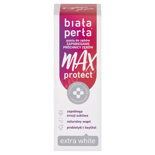 BIAŁA PERŁA Max Protect Extra White Wybielająca pasta do zębów 75ml