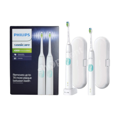 PHILIPS Sonicare Protective Clean 4300 White HX6807/35 DWUPAK szczoteczek sonicznych z etui podróżnym