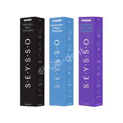 SEYSSO Zestaw 3 past do zębów - Oxygen, Carbon Black, Color Refreshing 3x75 ml