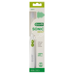 SUNSTAR GUM Sonic Daily 4100 Szczoteczka soniczna do zębów biała na baterie