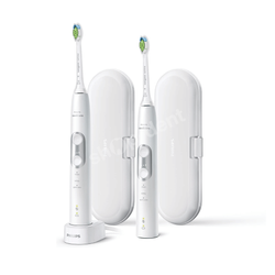 PHILIPS Sonicare Protective Clean 6100 White HX6877/34 Zestaw dwóch szczoteczek sonicznych z etui