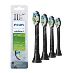 Końcówki PHILIPS Sonicare Optimal White W2 Black HX6064/11 4 szt. do szczoteczki sonicznej Philips