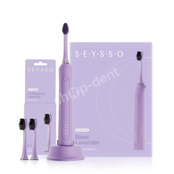 Zestaw SEYSSO Color Basic Lavender szczoteczka soniczna z 3 końcówkami