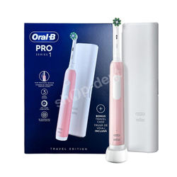 ORAL-B Pro 1 PINK Cross Action szczoteczka elektryczna z etui podróżnym