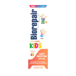 BIOREPAIR Kids Brzoskwinia wzmacniająca pasta dla dzieci 0-6 lat bez fluoru 50 ml