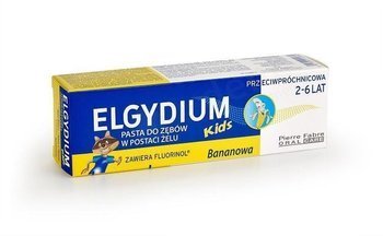 Elgydium KIDS bananowa pasta do zębów dla dzieci z fluorem 2-6 lat 50 ml