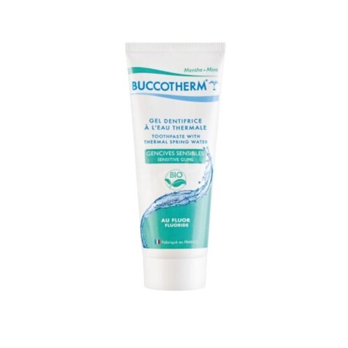 Buccotherm BIO Sensitive Gums Naturalna pasta do zębów do wrażliwych dziąseł z fluorem 75 ml