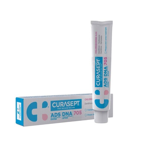 CURASEPT ADS DNA 705 - Pasta do zębów z chlorheksydyną 0,05% i fluorem 75 ml