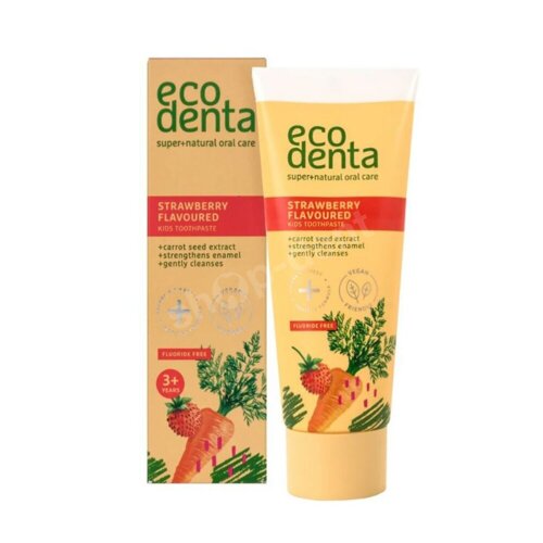 ECODENTA GREEN LINE Wild Strawberry pasta do zębów dla dzieci 3+ 75 ml