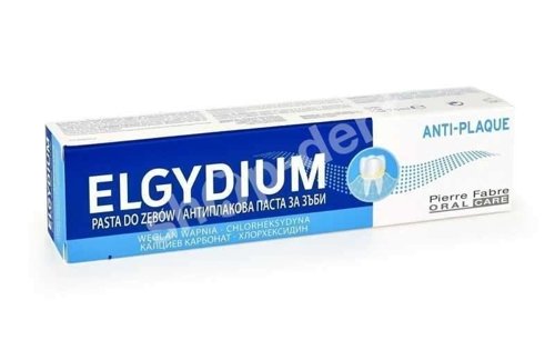 ELGYDIUM AntiPlaque - Antybakteryjna pasta do zębów z chlorheksydyną 75ml