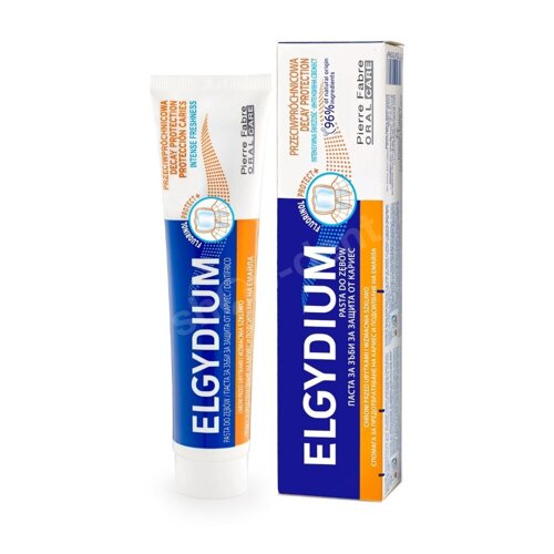 ELGYDIUM Przeciwpróchnicowa pasta do zębów z kompleksem Fluorinol Protect+ 75 ml