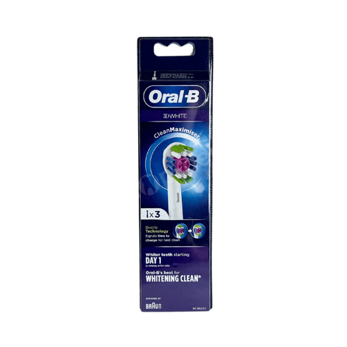 ORAL-B 3D White Clean Maximiser końcówki wybielające do szczoteczki elektrycznej ORAL-B 3 sztuki