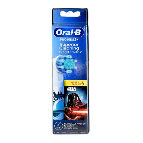 ORAL-B PRO Kids 3+ STAR WARS Końcówki do szczoteczki elektrycznej dla dzieci 4 sztuki