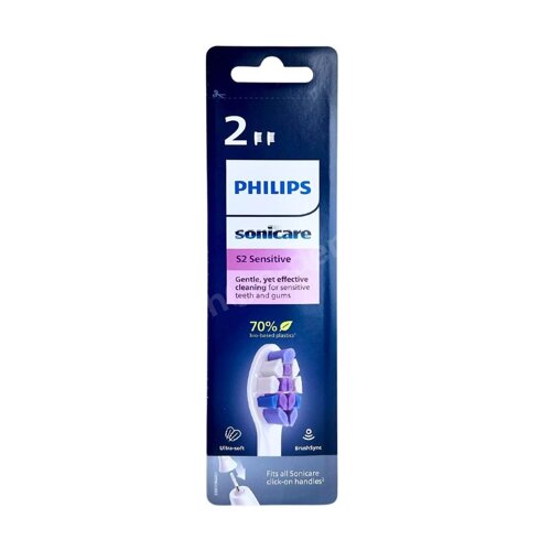 Philips Sonicare Sensitive S2 HX6052/10 Końcówki do szczoteczki sonicznej miękkie 2 sztuki