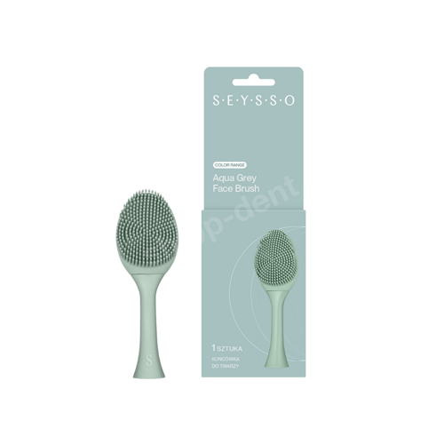 SEYSSO Color Face Brush Aqua Grey końcówka do mycia twarzy do szczoteczki sonicznej SEYSSO 1 sztuka